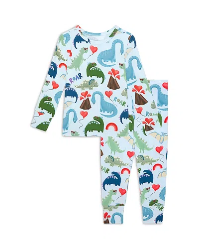Posh Peanut Boys' Valentinosaurs Classic Pajama Set - Little Kid In Multi