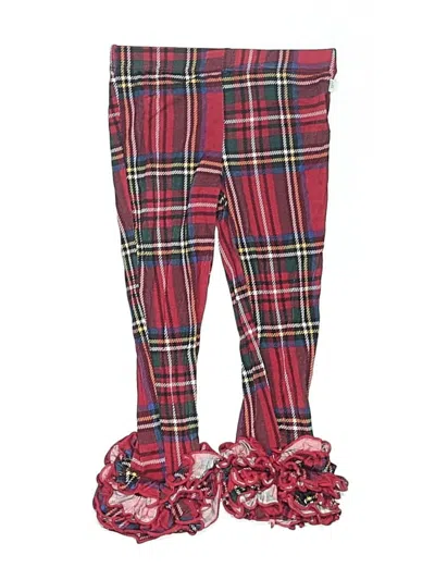 Pre-owned Posh Peanut Kids' Casual Pants In Red