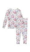 Posh Peanut Classic Pajama Set In Multi