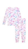 Posh Peanut Classic Pajama Set In Multi
