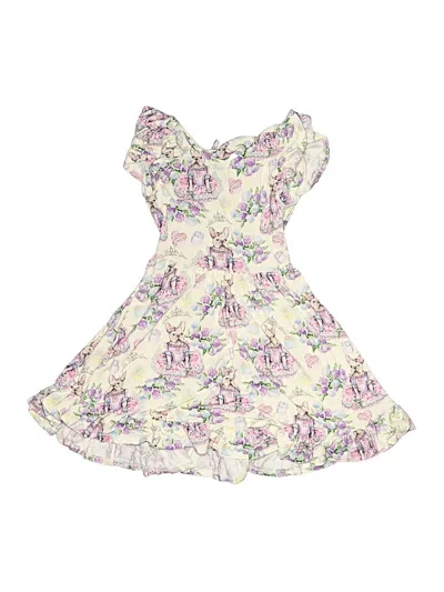 Pre-owned Posh Peanut Kids' Dress In Ivory