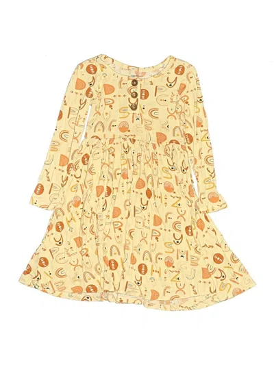 Pre-owned Posh Peanut Kids' Dress In Yellow