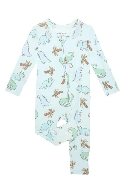 Posh Peanut Babies'  Eric Convertible Zip Footie In Blue