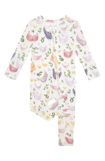 Posh Peanut Babies'  Fitted Convertible One-piece Pajamas In Multi