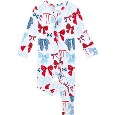 Posh Peanut Babies'  Fitted Convertible One-piece Pajamas In Multi
