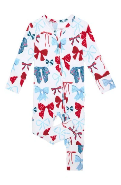 Posh Peanut Babies'  Fitted Convertible One-piece Pajamas In Multi