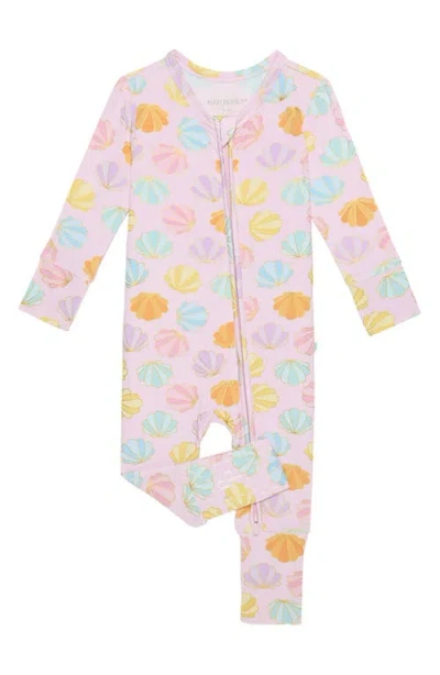 Posh Peanut Babies'  Fitted Convertible One-piece Pajamas In Pink