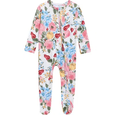 Posh Peanut Babies'  Footie Pajamas In Multi