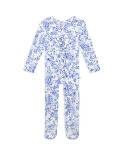 Posh Peanut Girls' Briar Ruffled Footie - Baby In White