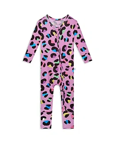 POSH PEANUT GIRLS' ELECTRIC LEOPARD CONVERTIBLE COVERALL - BABY