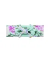 Posh Peanut Girls' Floral Print Headwrap - Baby In Green