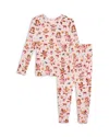 Posh Peanut Girls' Ginger Posh Classic Pajama Set - Little Kid In Pink