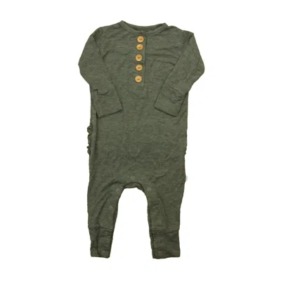 Pre-owned Posh Peanut Kids'  Girls Gray Long Sleeve Outfit In Grey