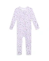 POSH PEANUT GIRLS' JEANETTE RIBBED CONVERTIBLE FOOTIE - BABY