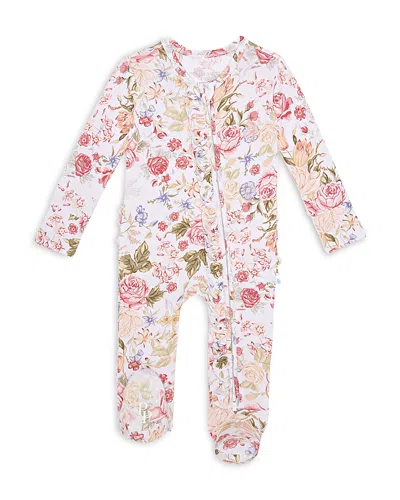 Posh Peanut Girls' Kristiana Ruffled Footie - Baby In Blue