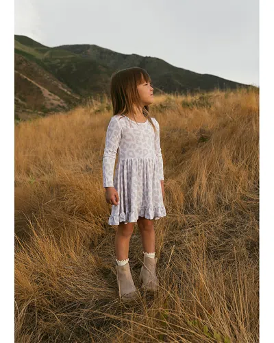 Posh Peanut Girls' Leanne Ruffled Twirl Dress - Little Kid In White