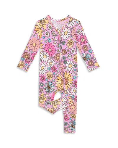 Posh Peanut Girls' Presley Convertible One Piece Coverall Footie - Baby In Multi