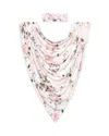 Posh Peanut Girls' Swaddle & Headband Set - Baby In Light/pastel Pink