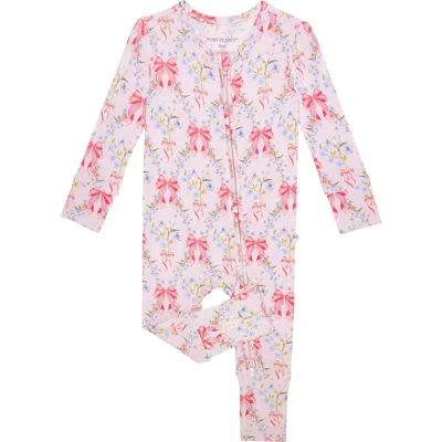 Posh Peanut Babies'  Kids' Convertible One-piece In Pink