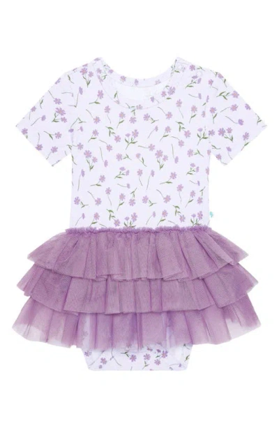 Posh Peanut Babies' Kids' Jeanette Tulle Tutu Dress In Open Purple