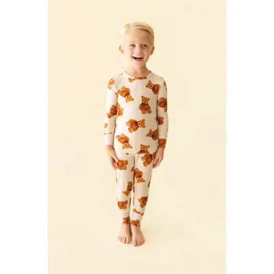 Posh Peanut Babies'  Kids' Print Fitted Two-piece Pajamas In Multi