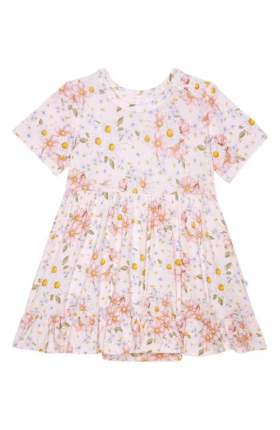 Posh Peanut Babies'  Kids' Short Sleeve Ruffled Bodysuit In Pink
