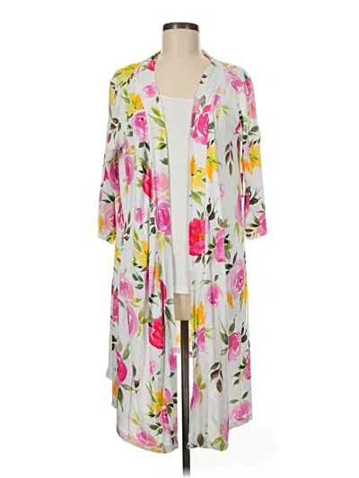 Pre-owned Posh Peanut Kimono In Gray