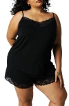 Posh Peanut Lace Camisole In Black