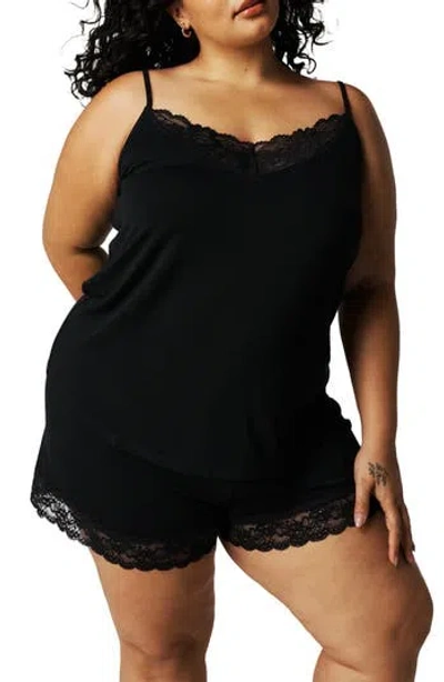 Posh Peanut Lace Camisole In Black