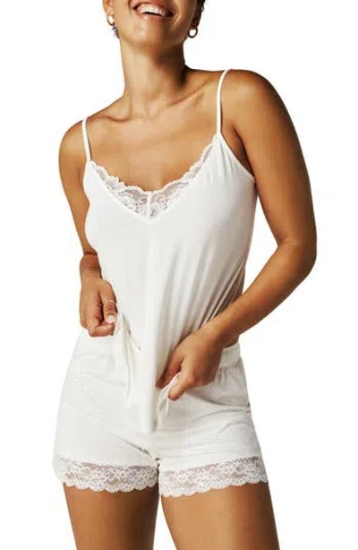 Posh Peanut Lace Camisole In White