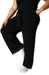 Posh Peanut Lace Pajama Pants In Black