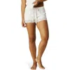 Posh Peanut Lace Pajama Shorts In White