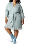 Posh Peanut Lace Robe In Green
