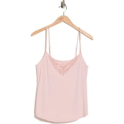 Posh Peanut Lace Trim Camisole In Pink