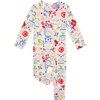 Posh Peanut Babies'  Print Convertible One-piece Footie In Multi