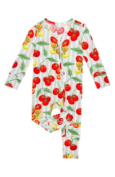 Posh Peanut Babies'  Print Convertible One-piece Footie In Multi