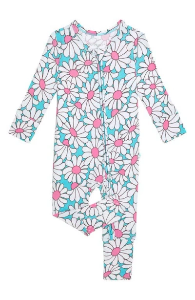 Posh Peanut Babies'  Printed Convertible Footie In Blue