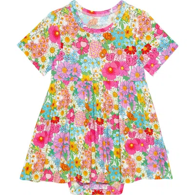 Posh Peanut Babies'  Ruffle Skirted Bodysuit In Pink