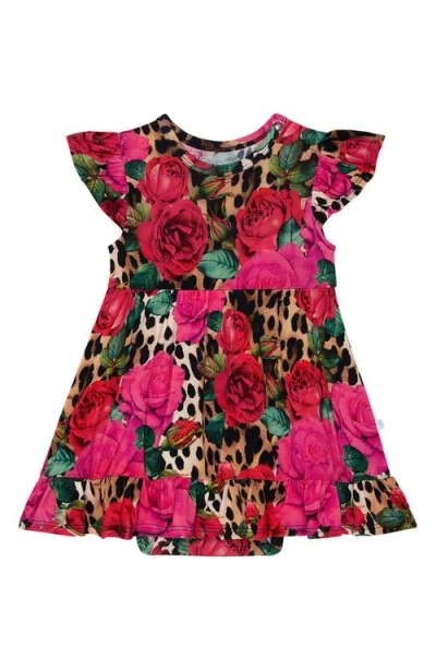 Posh Peanut Babies'  Ruffle Skirted Bodysuit In Pink