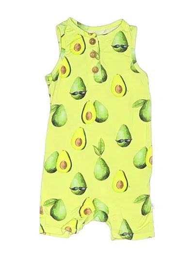Pre-owned Posh Peanut Kids' Short Sleeve Onesie In Green