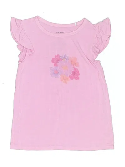 Pre-owned Posh Peanut Kids' Short Sleeve T-shirt In Pink