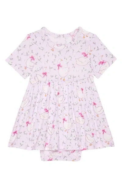 Posh Peanut Babies'  Skirted Bodysuit In Pink