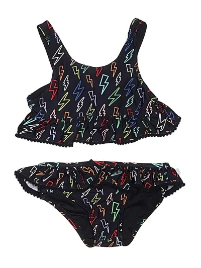 Pre-owned Posh Peanut Kids' Two Piece Swimsuit In Black