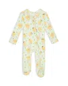 Posh Peanut Unisex Charles Zippered Footie - Baby In Green