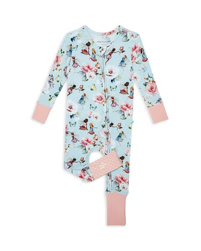 Posh Peanut Unisex Melinda Floral Convertible Footie - Baby In Blue