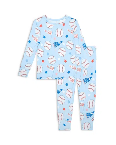 Posh Peanut Unisex Play Ball Classic Pajama Set - Little Kid In Blue