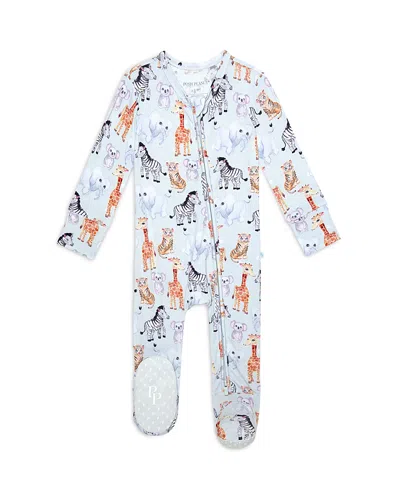 Posh Peanut Unisex Zoo Footiezippered Footie - Baby