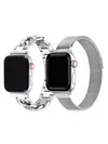 POSH TECH 2-PACK STAINLESS STEEL APPLE WATCH REPLACEMENT BANDS/42MM-45MM