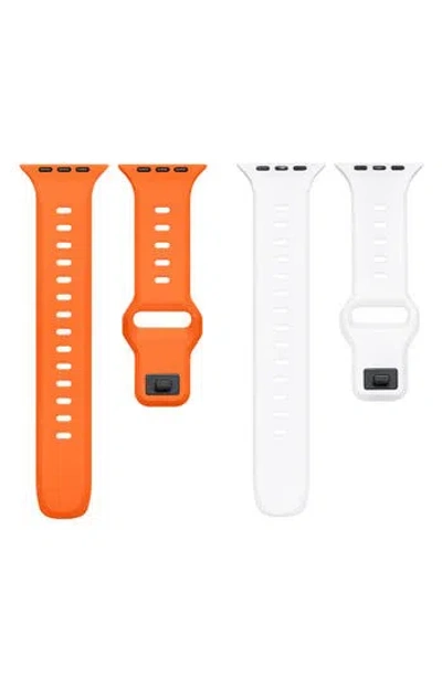 Posh Tech 2-pack Assorted Premium Silicone Apple Watch® Watchbands In Multi