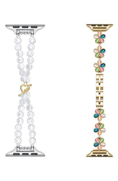 Posh Tech 2-pack June & Eloise Assorted Apple Watch® Watchbands In Multi
